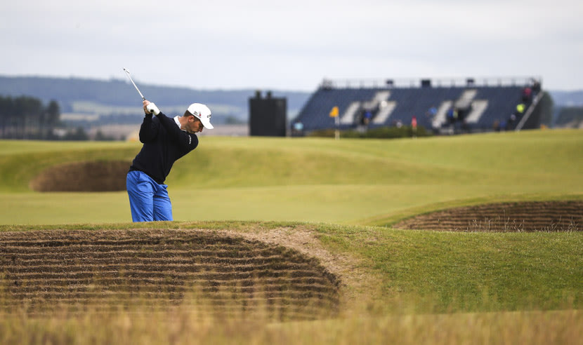 ST ANDREWS, SCOTLAND - JULY 16: Matt Every of the United States plays an approach shot to the 5th green during the first round of the 144th Open Championship at The Old Course on July 16, 2015 in St Andrews, Scotland.  (Photo by Streeter Lecka/Getty Images)