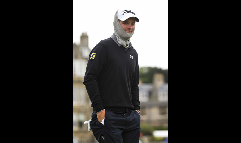 ST ANDREWS, SCOTLAND - JULY 16: Bernd Wiesberger of Austria looks on after he tees off on the 2nd hole during the first round of the 144th Open Championship at The Old Course on July 16, 2015 in St Andrews, Scotland.  (Photo by Andrew Redington/Getty Images)
