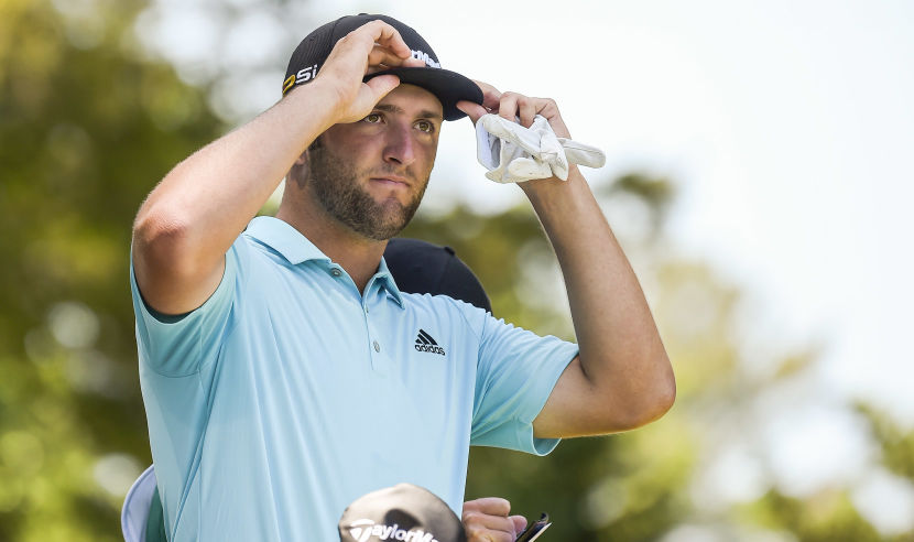 BETHESDA, MD - JUNE 25:  Jon Rahm of Spain adjusts his hat before teeing off on the third hole during the third round of the Quicken Loans National at Congressional Country Club (Blue) on June 25, 2016 in Bethesda, Maryland. (Photo by Stan Badz/PGA TOUR)