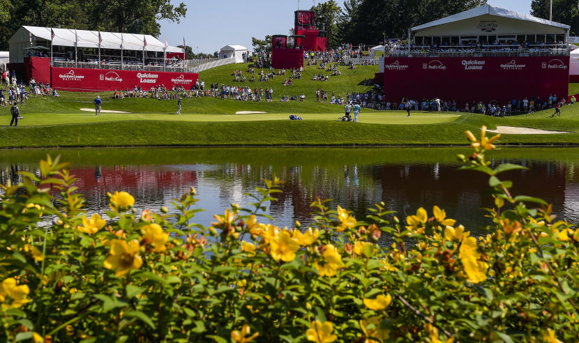 BETHESDA, MD - JUNE 25:  A course scenic view of the 10th hole green during the third round of the Quicken Loans National at Congressional Country Club (Blue) on June 25, 2016 in Bethesda, Maryland. (Photo by Stan Badz/PGA TOUR)