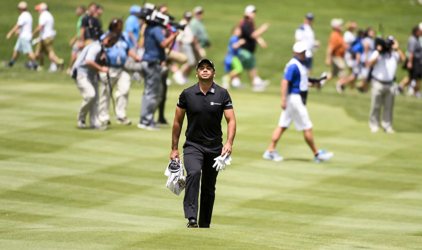 AKRON, OH - JULY 02: Jason Day walks up the second fairway  during the third round of the World Golf Championships-Bridgestone Invitational at Firestone Country Club on July 2, 2016 in Akron, Ohio. (Photo by Ryan Young/PGA TOUR)