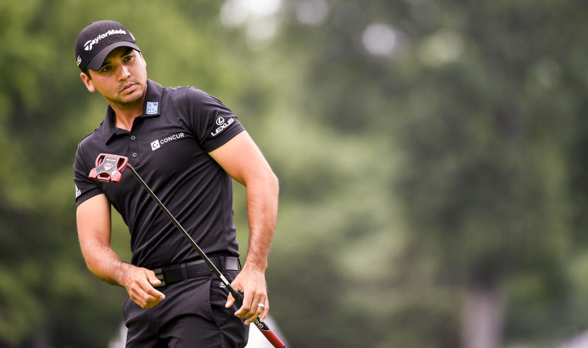 AKRON, OH - JULY 02: Jason Day reacts after missing a putt on the second hole during the third round of the World Golf Championships-Bridgestone Invitational at Firestone Country Club on July 2, 2016 in Akron, Ohio. (Photo by Ryan Young/PGA TOUR)
