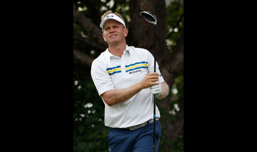 OAKVILLE, ON - JULY 21: Billy Hurley III watches his tee shot on the 16th hole during the first round of the RBC Canadian Open at Glen Abbey Golf Club on July 21, 2016 in Oakville, Canada.  (Photo by Gregory Shamus/Getty Images)