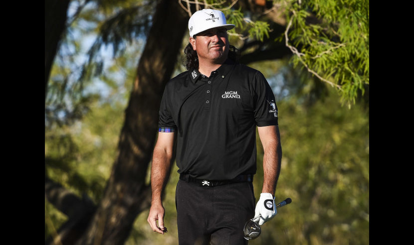 LAS VEGAS, NV - NOVEMBER 04:  Pat Perez of the United States looks on from the second tee during the second round of the Shriners Hospitals For Children Open on November 4, 2016 in Las Vegas, Nevada.  (Photo by Steve Dykes/Getty Images)