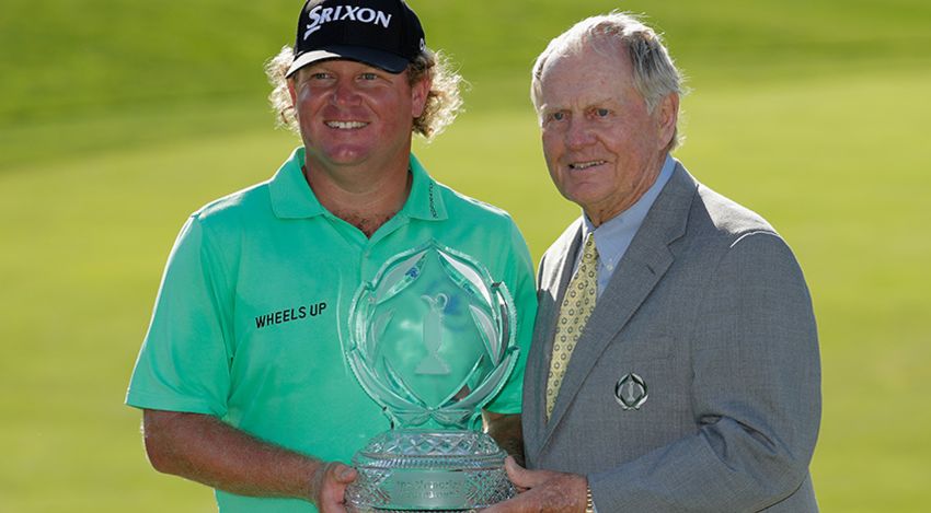 Will McGirt with Jack Nicklaus and trophy