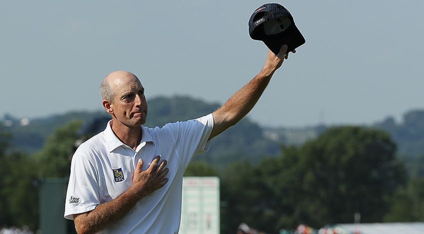 After an inspired run Sunday at Oakmont, is Jim Furyk back to his reliable self? (David Cannon/Getty Images)