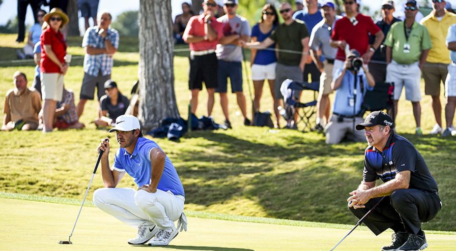 26-year-old Brooks Koepka made a late charge on Sunday at TPC Summerlin, but veteran Rod Pampling pulled away to notch his third PGA TOUR victory. (Steve Dykes/Getty Images)