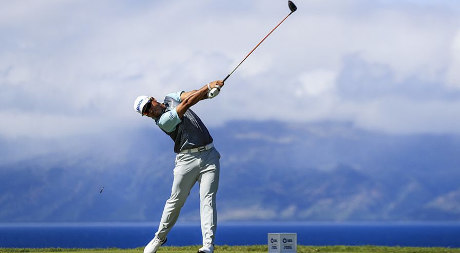 Hideki Matsuyama was firing on all cylinders on Saturday as he carded eight birdies. He enters the final round two back of leader Justin Thomas, who recorded his third straight 67 on the Plantation Course. (Sean M. Haffey/Getty Images)