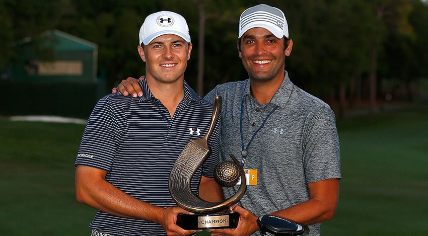 Jordan Spieth with trophy