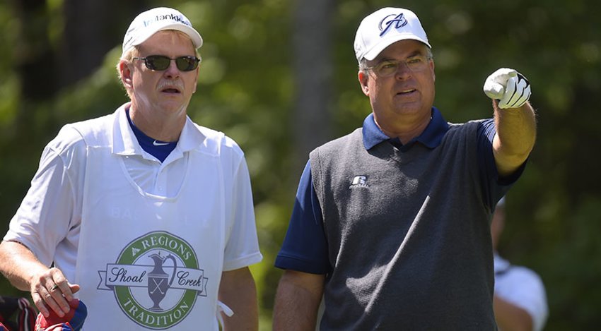 Kenny Perry and caddie