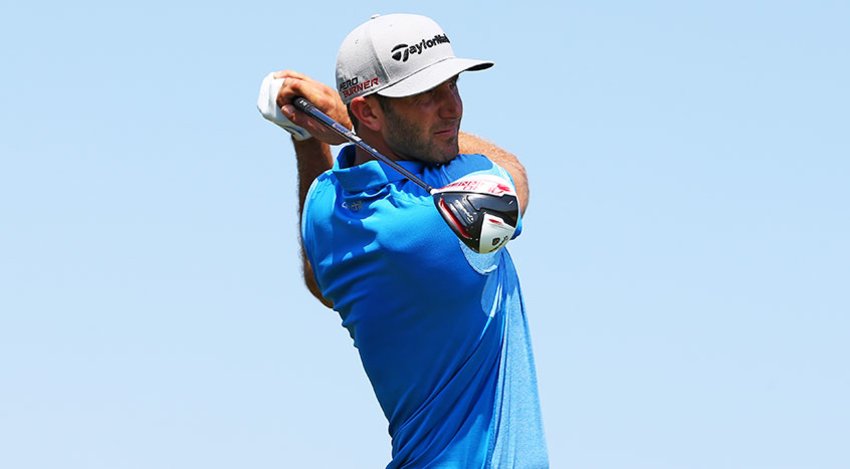 Dustin Johnson during Round 2 of the PGA Championship at Whistling Straits. (Tom Pennington/Getty Images)