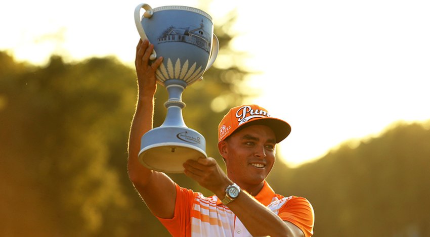 With his win at the Deutsche Bank Championship, Rickie Fowler climbed up to No.3 in the FedExCup standings. (Maddie Meyer/Getty Images)